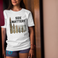 SIZE MATTERS Classic Patriotic T-Shirt (S-5XL):  Women's Medium Weight Gildan 5000 - FREE SHIPPING