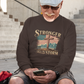 . STRONGER THAN THE STORM Heavy Weight Patriotic Christian Long Sleeve T-Shirt (S-2XL):  Men's Gildan 2400 - FREE SHIPPING