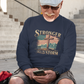 . STRONGER THAN THE STORM Heavy Weight Patriotic Christian Long Sleeve T-Shirt (S-2XL):  Men's Gildan 2400 - FREE SHIPPING