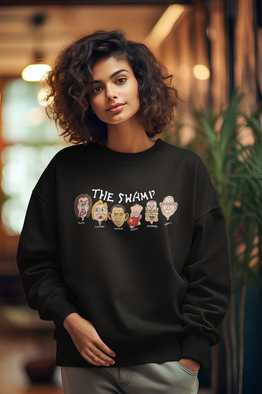 THE SWAMP Heavy Weight Patriotic Sweatshirt (S-5XL):  Women's Gildan 18000 - FREE SHIPPING