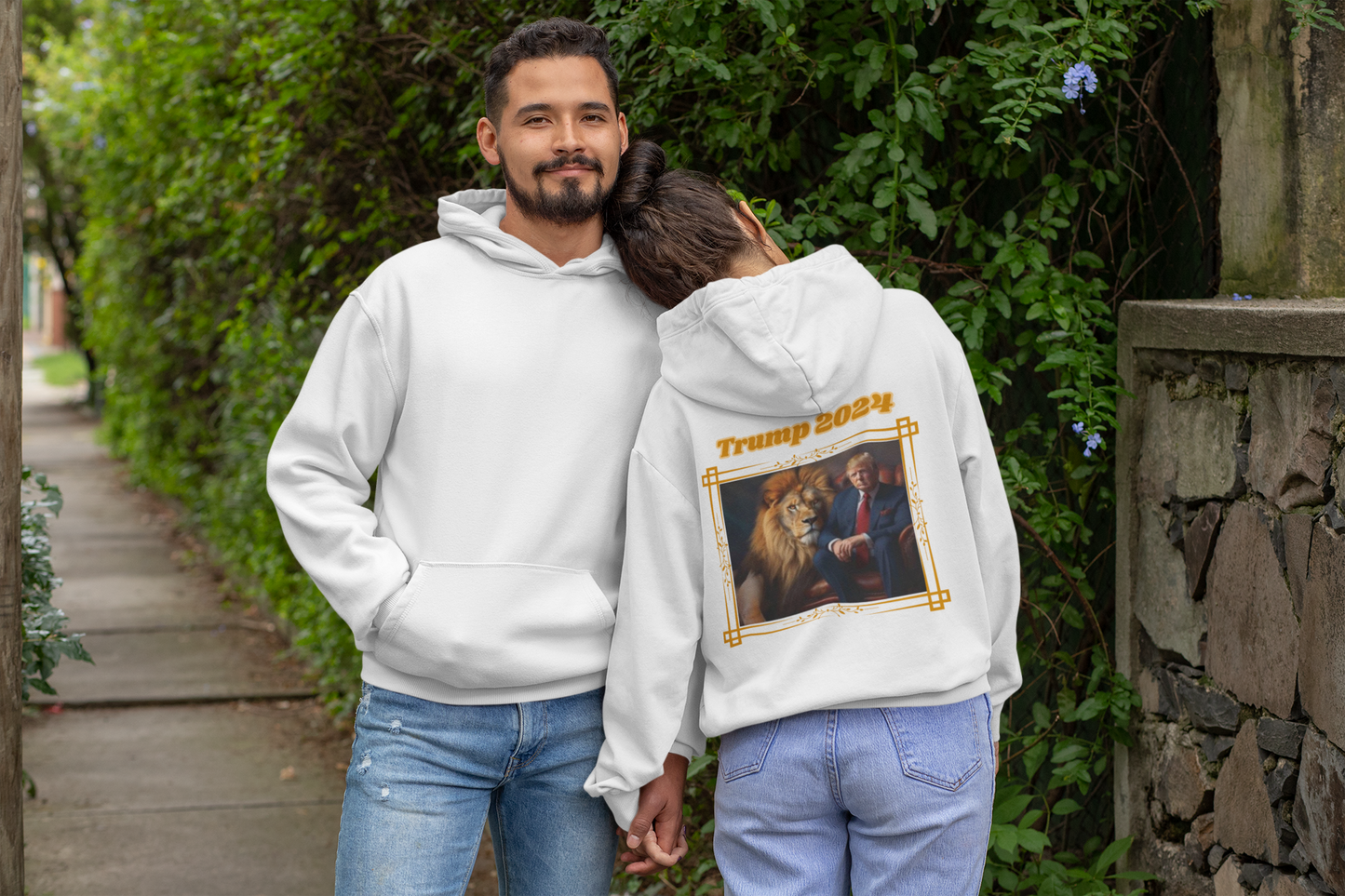 TRUMP 2024 Heavy Weight Patriotic Hoodie (S-5XL):  Men's & Women's Gildan 18500 - FREE SHIPPING