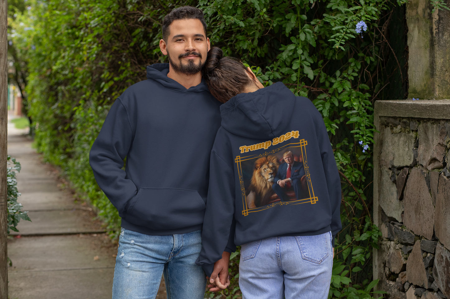 TRUMP 2024 Heavy Weight Patriotic Hoodie (S-5XL):  Men's & Women's Gildan 18500 - FREE SHIPPING