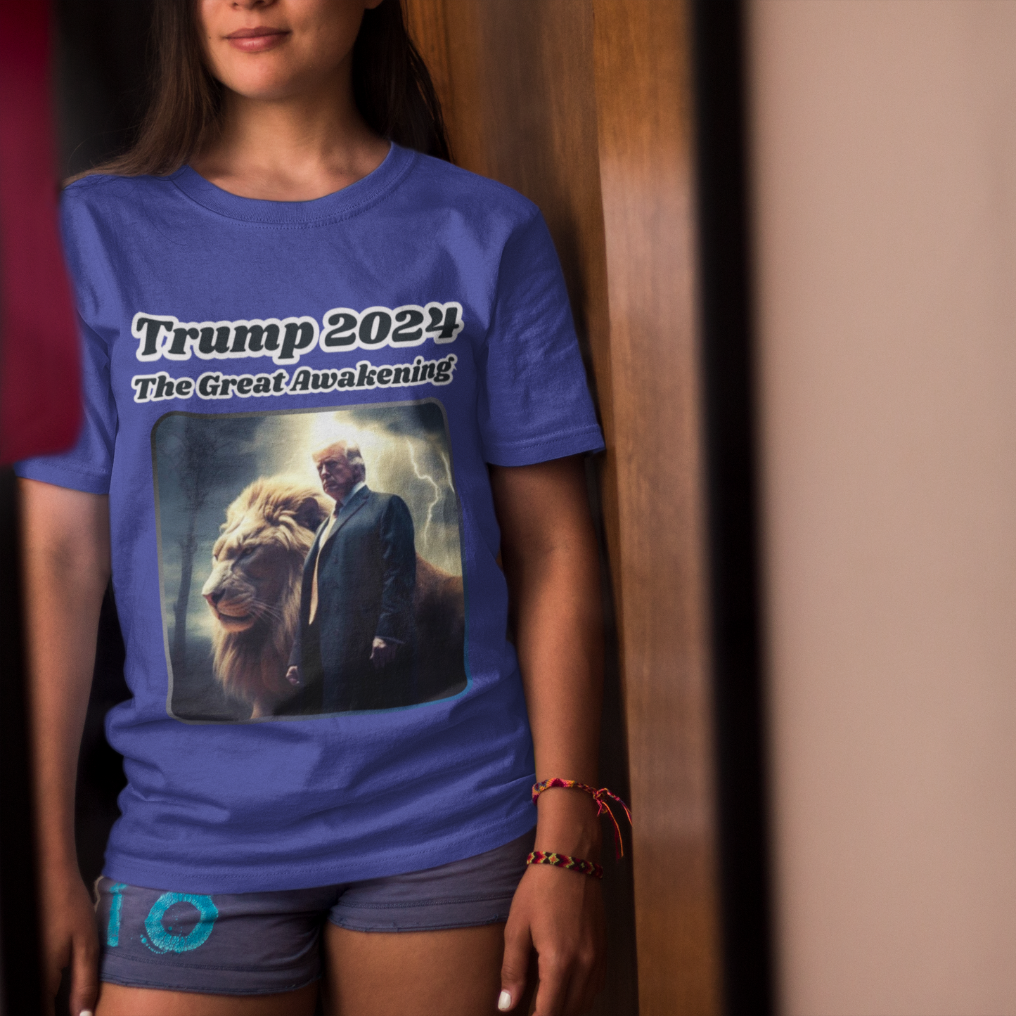 THE GREAT AWAKENING Classic Patriotic T-Shirt (S-5XL):  Women's Medium Weight Gildan 5000 - FREE SHIPPING