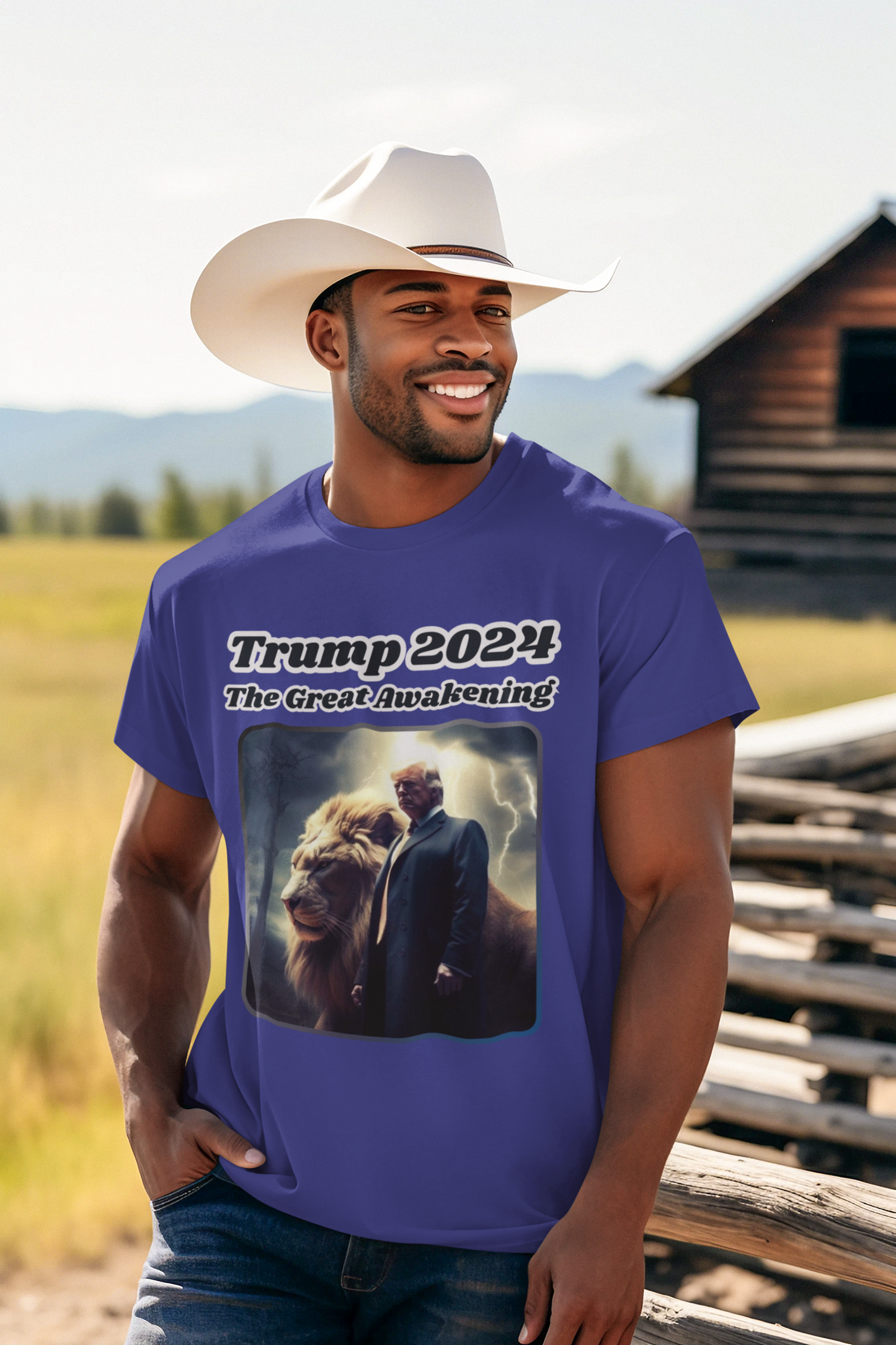 THE GREAT AWAKENING Patriotic T-Shirt (S-5XL):  Men's Medium Weight Gildan 5000 - FREE SHIPPING