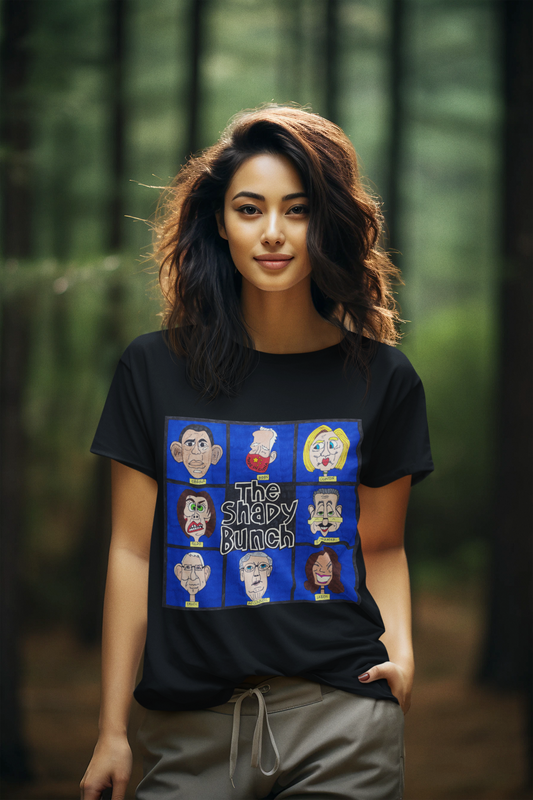 THE SHADY BUNCH Semi-Fitted Patriotic T-Shirt (S-3XL):  Women's Gildan 5000L - FREE SHIPPING
