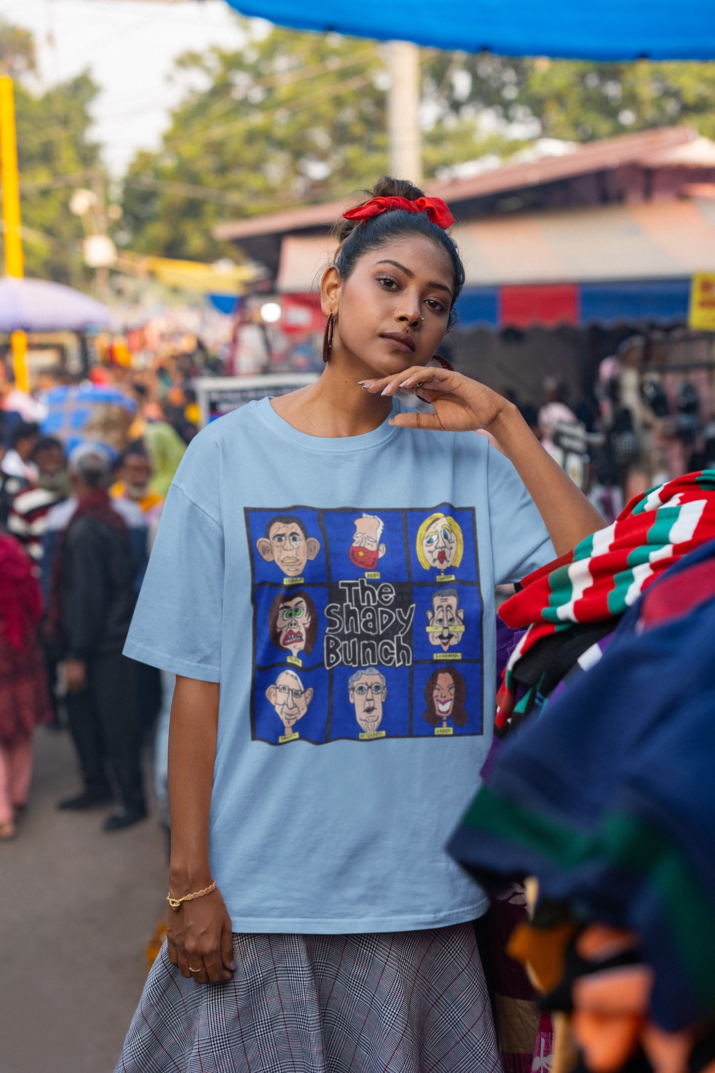. THE SHADY BUNCH Plus Size Heavy Weight Patriotic T-Shirt (S-5XL):  Women's Hanes Beefy-T® - FREE SHIPPING