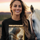 THE LITTLE ONES Heavy Weight Patriotic Christian Long Sleeve T-Shirt (S-2XL):  Women's Gildan 2400 - FREE SHIPPING