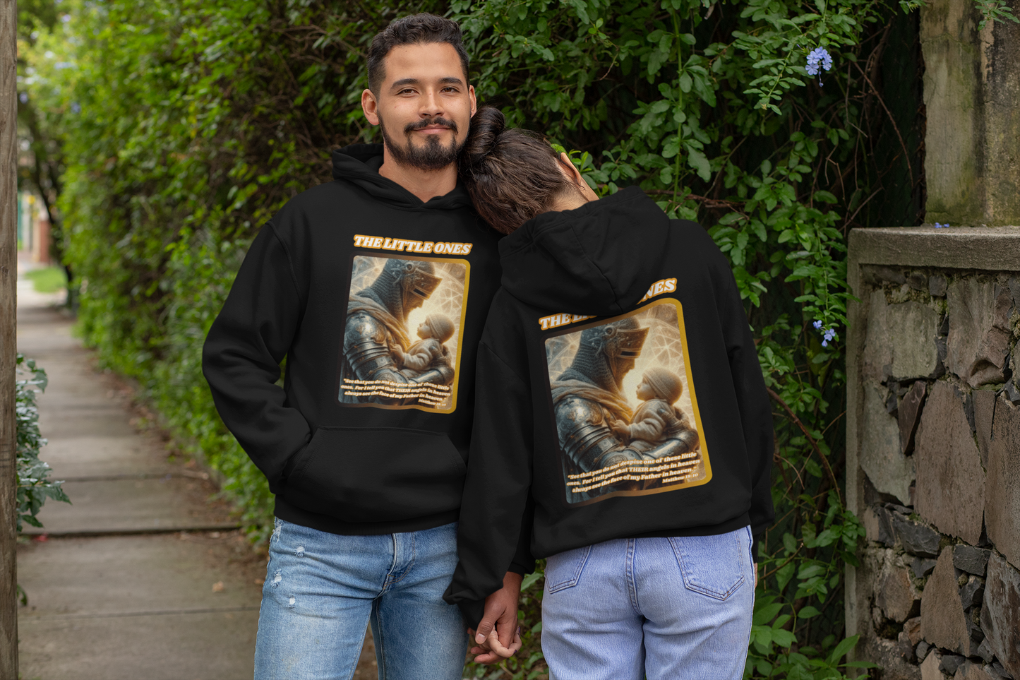 THE LITTLE ONES Heavy Weight Patriotic Christian Hoodie (S-5XL):  Men's & Women's Gildan 18500 - FREE SHIPPING