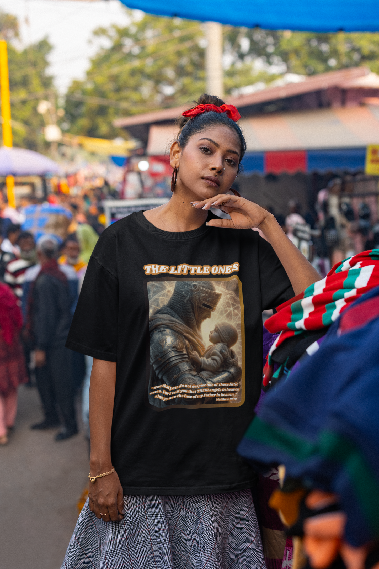 . THE LITTLE ONES Plus Size Heavy Weight Christian T-Shirt (S-5XL):  Women's Hanes Beefy-T® - FREE SHIPPING