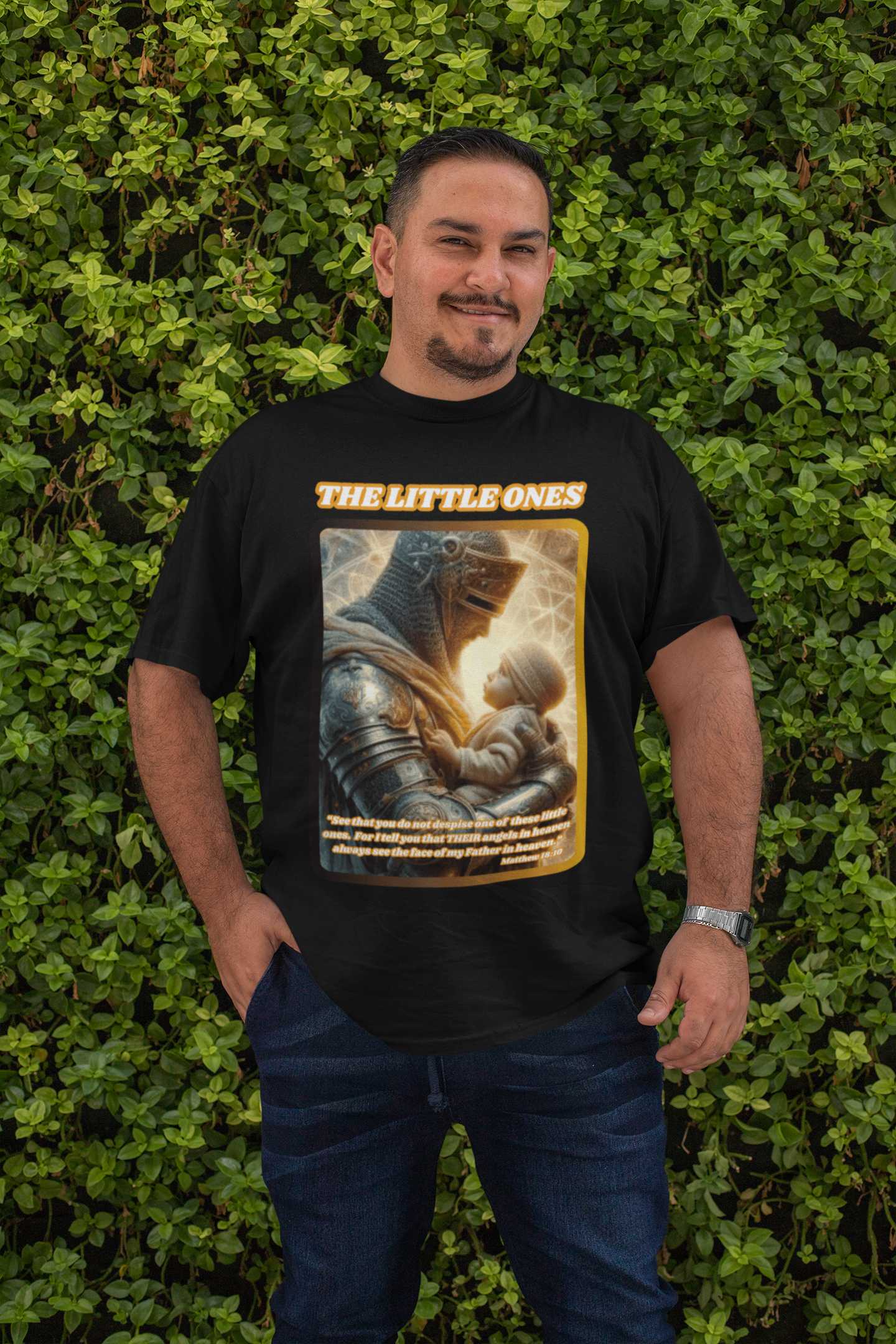 . THE LITTLE ONES Plus Size Heavy Weight Patriotic Christian T-Shirt (S-5XL):  Men's Hanes Beefy-T® - FREE SHIPPING