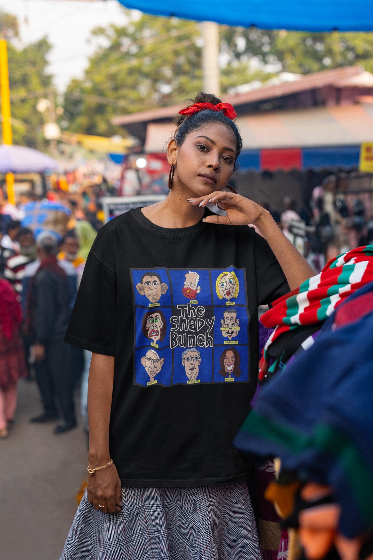 . THE SHADY BUNCH Plus Size Heavy Weight Patriotic T-Shirt (S-5XL):  Women's Hanes Beefy-T® - FREE SHIPPING