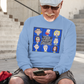 . THE SHADY BUNCH Heavy Weight Patriotic Long Sleeve T-Shirt (S-2XL):  Men's Gildan 2400 - FREE SHIPPING