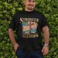 . STRONGER THAN THE STORM Plus Size Heavy Weight Patriotic Christian T-Shirt (S-5XL):  Men's Hanes Beefy-T® - FREE SHIPPING