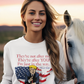 TRUMP - THEY'RE AFTER YOU! Heavy Weight Patriotic Long Sleeve T-Shirt (S-2XL):  Women's Gildan 2400 - FREE SHIPPING