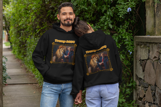 TRUMP 2024 Heavy Weight Patriotic Hoodie (S-5XL):  Men's & Women's Gildan 18500 - FREE SHIPPING