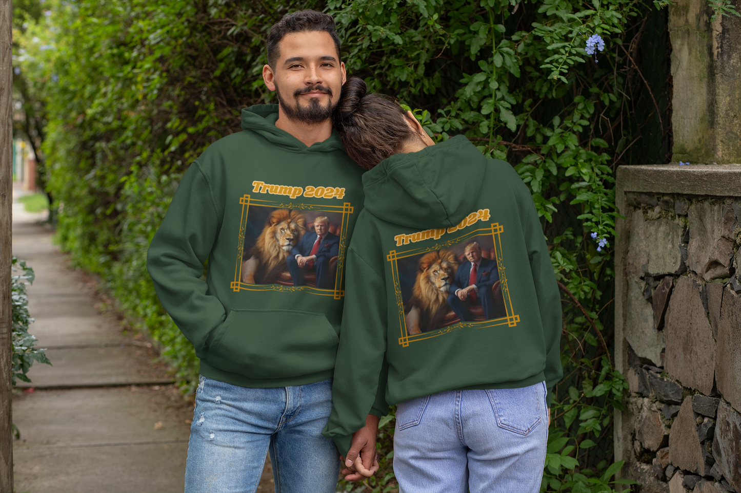 TRUMP 2024 Heavy Weight Patriotic Hoodie (S-5XL):  Men's & Women's Gildan 18500 - FREE SHIPPING