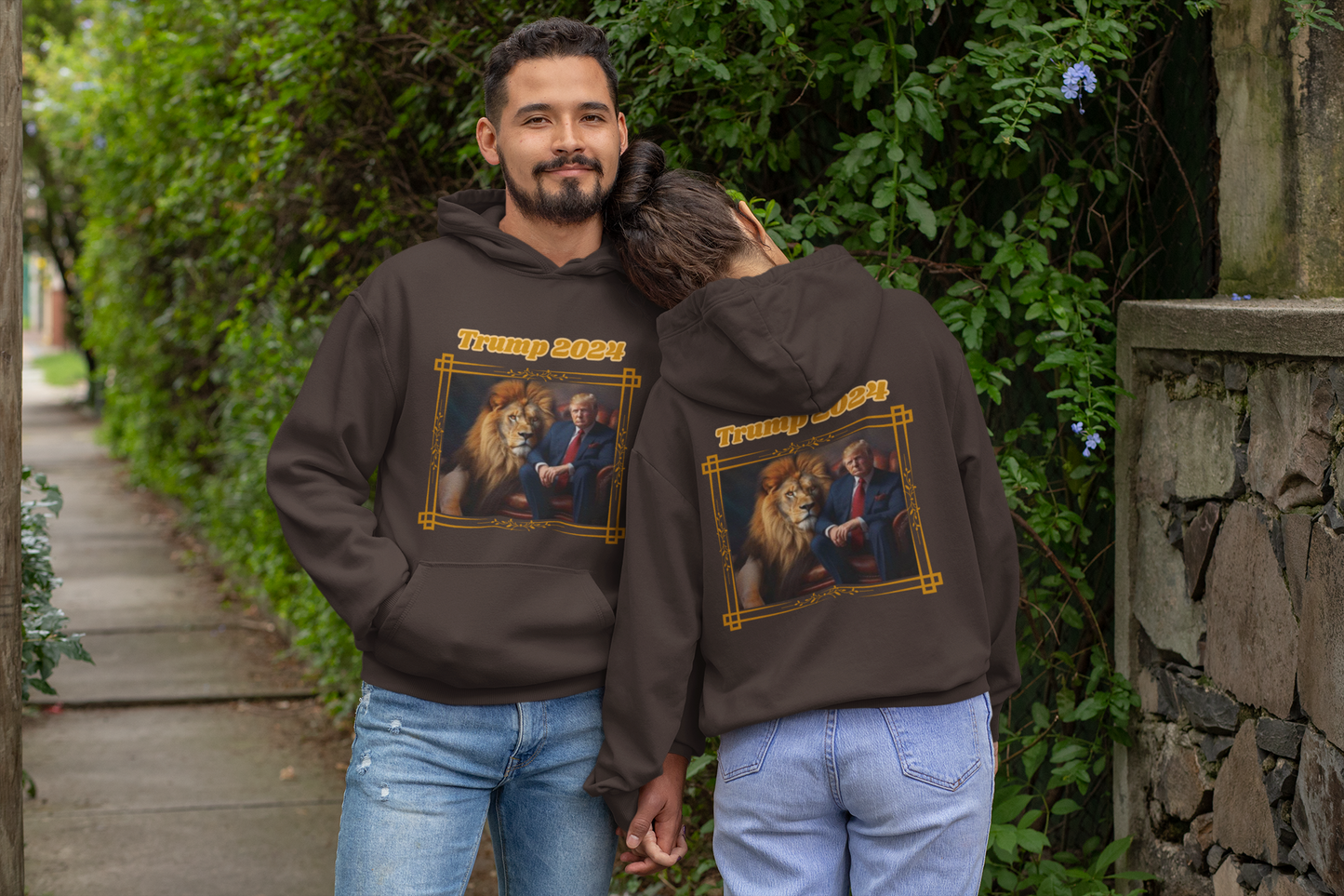 TRUMP 2024 Heavy Weight Patriotic Hoodie (S-5XL):  Men's & Women's Gildan 18500 - FREE SHIPPING