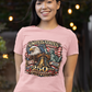 250th USA Anniversary Fitted Patriotic T-Shirt (S-2XL):  Women's Bella+Canvas 6004 - FREE SHIPPING