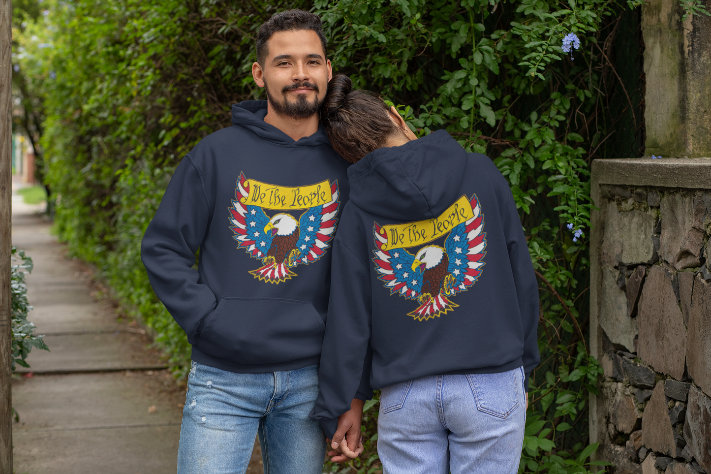 WE THE PEOPLE Heavy Weight Patriotic Hoodie (S-5XL):  Men's & Women's Gildan 18500 - FREE SHIPPING