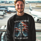 WE OWE THEM ALL Heavy Weight Patriotic Military Sweatshirt (S-5XL):  Men's Gildan 18000 - FREE SHIPPING