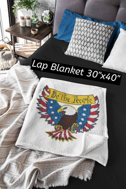 WE THE PEOPLE Light Weight Velveteen Plush Blanket (3 sizes available) - FREE SHIPPING