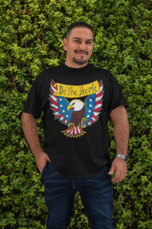 . WE THE PEOPLE Plus Size Heavy Weight Patriotic T-Shirt (S-5XL):  Men's Hanes Beefy-T® - FREE SHIPPING