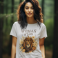 WOMAN OF FAITH Semi-Fitted Christian T-Shirt (S-3XL):  Women's Gildan 5000L - FREE SHIPPING