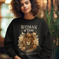 WOMAN OF FAITH Heavy Weight Christian Sweatshirt (S-5XL):  Women's Gildan 18000