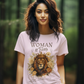 WOMAN OF FAITH Semi-Fitted Christian T-Shirt (S-3XL):  Women's Gildan 5000L - FREE SHIPPING