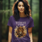 WOMAN OF FAITH Semi-Fitted Christian T-Shirt (S-3XL):  Women's Gildan 5000L - FREE SHIPPING