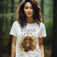 WOMAN OF FAITH Semi-Fitted Christian T-Shirt (S-3XL):  Women's Gildan 5000L - FREE SHIPPING