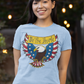 WE THE PEOPLE Fitted Patriotic T-Shirt (S-2XL):  Women's Bella+Canvas 6004 - FREE SHIPPING